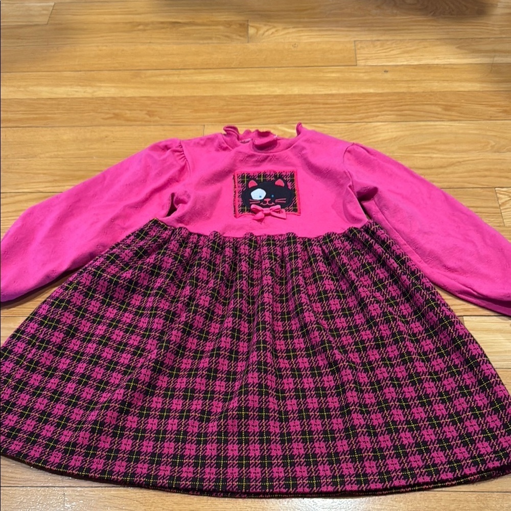 Buster brown girls vintage cat dresses size 6.